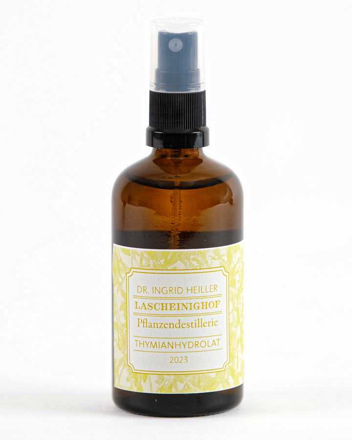 Thymianhydrolat - 100% naturreines wässriges Destillat der Blätter und Blüten, 55ml und 110ml Pumpspray, Ernte 2024