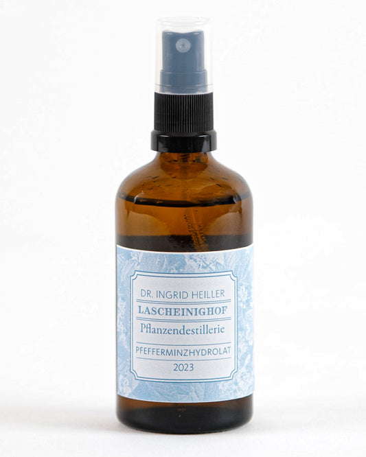 Pfefferminzhydrolat - 100% naturreines wässriges Destillat der Blätter, 55ml und 110ml Pumpspray, Ernte 2024